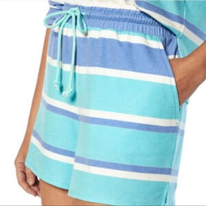 Wildfox striped pull-on elastic drawstring waist shorts 11084